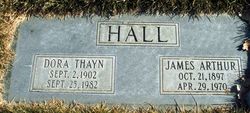 James Arthur Hall Headstone