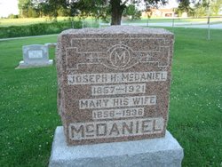 Joseph & Mary Brown McDaniel Headstone