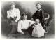 Julia Ellen Grow (top left), Millie Leonard Canning (top left), Lucretia Leonard (middle), Ivy Canning (baby)