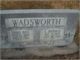 Sarah Ann Humphries and Eli Arnold Wadsworth Headstone