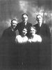 Julia Ellen's family - L to R Vigil Lee Leonard, Henry Grow Leonard, Ernest Johnson, front L to R Lucretia Leonard Johnson, Julia Ellen Grow Leonard Forman